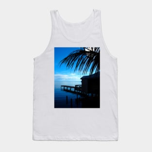 Roatan Island Dock Sunset Tank Top